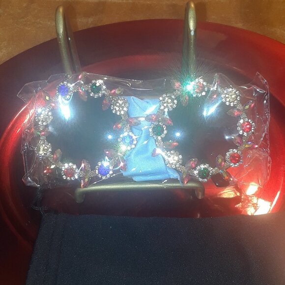 Gorgeous Women Round Sunglassesl Rainbow Diamond main image 4